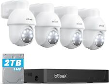 ieGeek 5MP PoE Security CCTV Camera Systems, 8 Channel 4K H.265 NVR with 2TB picture