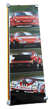 1985 VERKERKE Porsche Models Oversized Penant Poster #2185 Rare 62