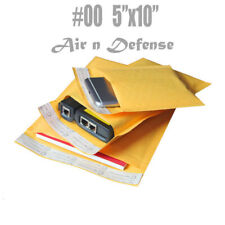 2000 #00 5x10 Kraft Bubble Padded Envelopes Mailers Shipping Bags AirnDefense picture