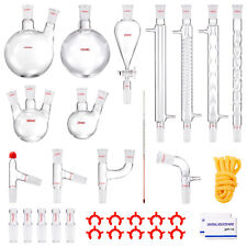 VEVOR Lab Glassware Distillation Kit 1000ml 3.3 Boro 32 pcs Glassware Equipment picture