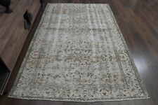 5.5x8.4 ft, FADED ABSTRACT RUG, Turkish Vintage Rug, Area Rug, Handmade Rug picture