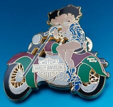 BETTY BOOP ON A HARLEY DAVIDSON M/C RARE LTD. ED OF 100 PINS VTG 1960-1970'S NEW picture
