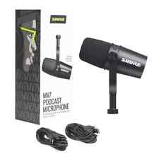 NEW MV7 USB XLR Podcasting Dynamic Microphone - Black picture