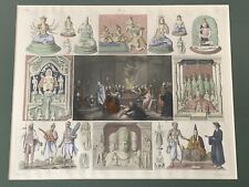Antique Illustration/Engraving of Hinduism & Buddhism - Henry Winkles - C 1800 picture