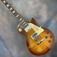 Standard Electric Guitar Vintage Tobacco Burst Tiger Flame Maple Top Mahogany picture