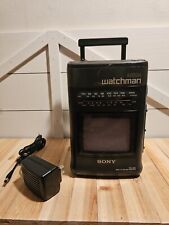 Vintage 1991 Sony Mega Watchman FD-500 TV FM/AM - TESTED - Batteries Included  picture