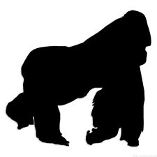 Gorilla Silverback Ape - Decal Sticker - Multiple Colors & Sizes - ebn6772 picture