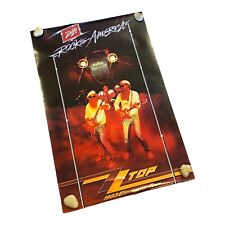 Vintage ZZ Top Schlitz Rocks America 1983 Eliminator Tour Original Poster - Rare picture