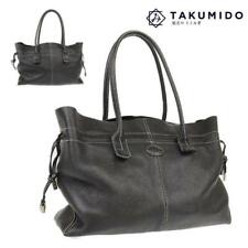 Tod's tote bag black leather unisex Used picture