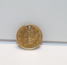 1852 US $1 Gold Piece Type1 Unc Details (Hole) picture