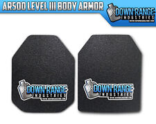AR500 Level 3 III Body Armor Plates - Multi-Curved SPALL COATING OPTIONS picture