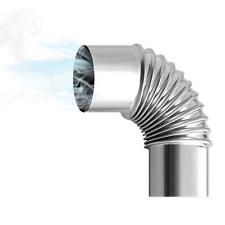 Stainless Steel 90 Degree Elbow Chimney Liner Bend 90° Multi Flue Stove Pipe picture