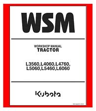 Tractor Workshop Technical Repair Man Kubota L3560 L4060 L4760 L5060 L5460 L6060 picture