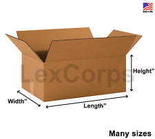 25 SHIPPING BOXES - Many Sizes Available - Choose L x W x H picture