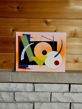 Mid Century Modern Abstract Vintage Brutalist Style Painting Modernist Original  picture