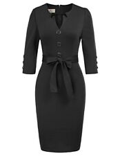 GRACE KARIN Summer Casual Business Wear Dress for Ladies M Black picture