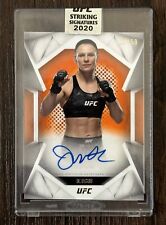 2020 Topps UFC Striking Signatures Justine Kish Autographed 16/50 #STS-JK RARE picture