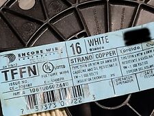 Encore Wire & Cable  #16awg 26 Stranded TFFN/AWM/MTW Building Wire White /100ft picture