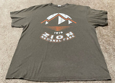 Vintage Zion National Park T Shirt size XL Utah USNPS gray brown 1919 souvenir picture