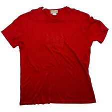 Men's VTG 90's Saks Fifth Avenue Graphic Red on Red T-Shirt SIZE XL 100% Cotton picture