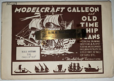 Vintage 1940's Modelcraft AC125 H.M.S. Victory Model Ship Plans Complete+Placard picture