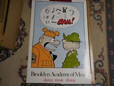 Vintage BEETLE BAILEY Poster~Brooklyn Acadamy of Music (24x35