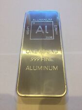 1 (One) Pound .999 Aluminum Bullion Bar By Unique Metals picture