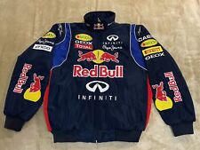 Adult F1 Vintage Racing Jacket Navy Blue Ebroidered Red Bull Jacket picture