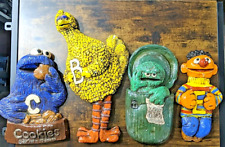 Vintage Sesame Street Chalkware Cookie Monster Big Bird Oscar Ernie 1970's picture