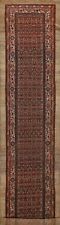 Antique Pre-1900 Vegetable Dye Serab Runner Rug Hand-Knotted Wool Carpet 3x16 picture