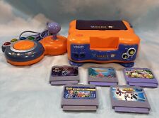 VTECH VSMILE. TV LEARNING SYSTEM - CONSOLE +   1 CONTROLLER + 5 GAMES - picture
