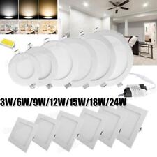 3W 6W 9W 12W 15W 18W 24W LED Recessed Ceiling Panel Down Lights Lamp Fixtures picture