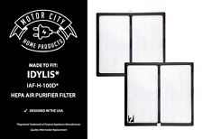 2 Air Filters For Idylis D HEPA Air Purifier Fits IAP-10-280 Model # IAF-H-100D picture