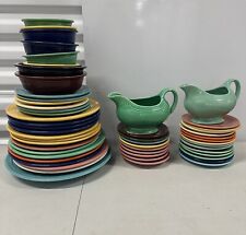 Fiestaware 54-piece dinnerware set, plates, bowls, gravy boats picture