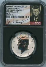 2014 W NGC PF70 Kennedy Silver Half 50c 2014-W PF-70 Reverse Proof ER 50th Ann. picture