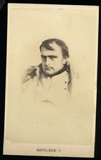 ORIGINAL 1860s 1870 NAPOLEON BONAPARTE PHOTO CDV picture