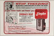 1953 Print Ad Siegler Oil or Gas Furnace Heaters Happy Family Centralia,Illinois picture