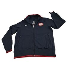 Nike United States Olympic Team Jacket Men Large Blue Full Zip Track USA picture