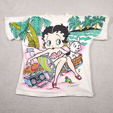 Vintage 1993 Betty Boop “Beach Babe” T-Shirt Adult Size Large Double Sided picture