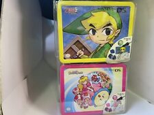 2 NEW Super Princess Peach & Legend Zelda Phantom Hourglass lunchbox DS Lite ### picture