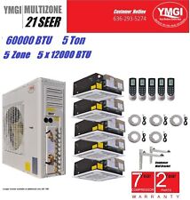 YMGI 60000 Btu 5 Zone Ductless Mini Split Air Conditioner Heat pump 220V E235 picture