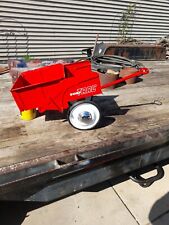 VINTAGE MURRAY PEDAL CAR,PEDAL TRACTOR RED DUMP TRAC TRAILER,  CART,WAGON,RARE picture