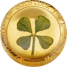 2024 Palau $1 Good Luck - 4 Leaf Clover Coin picture