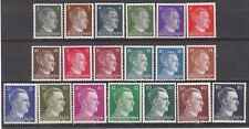Stamp Germany Mi 781-98 Sc 506-23 WWII 3rd Reich Hitler Head Definitive Set MNG picture
