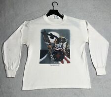 Vintage 1988 Jim Yellowhawk Medicine Man T Shirt Mens Medium White Records Long picture