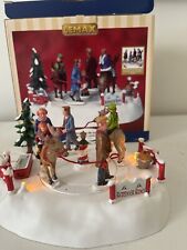 Lemax Village Collection Table Accents Reindeer Rides 2009   Tested And Works picture