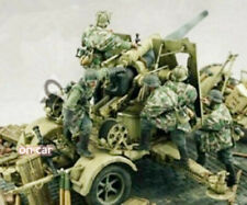 1:35 resin figure model Five German artillery soldiers Unassembled Unpainted picture