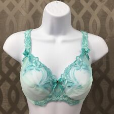 ALEGRO Sheer with Lace Underwire Sexy Lingerie Bra - Aqua Blue 9006 - 30-40 NWT picture