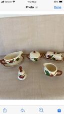 145 Piece Vintage Franciscan Apple Pattern Dinnerware Hand Painted USA England picture
