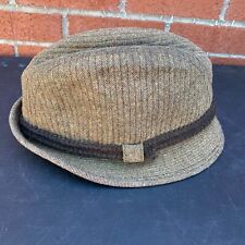 Dobbs Hat Mens 7 1/2  Fedora Vintage Sakes 5th Avenue Brown Tweed picture